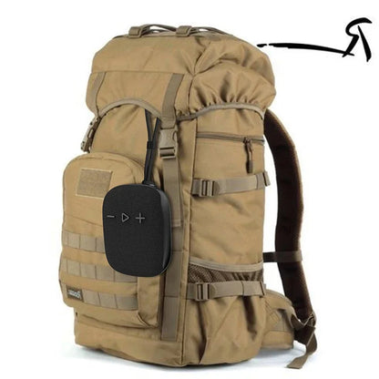 Rockmia EBS-027 Mini Bluetooth Wireless Speaker BT5.3 with Built-in Mic IPX4 Waterproof Shockproof Outdoor Backpack Bike Speaker