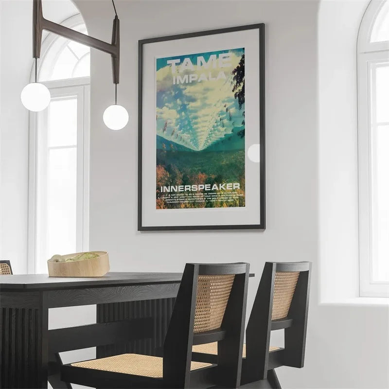 Pop Rock Singer Tame Impala Poster Aesthetic Rapper Music Album Currents Home Decoration Canvas Print Wall Art Room Decor