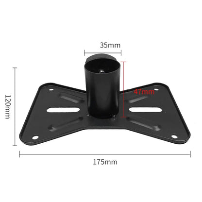 1Pc Rotatable 35mm Metal Mount Tripod Pole For DJ Speaker Bracket Adapter Top Cap Pro Audio Equipment Stands Mounts Holders