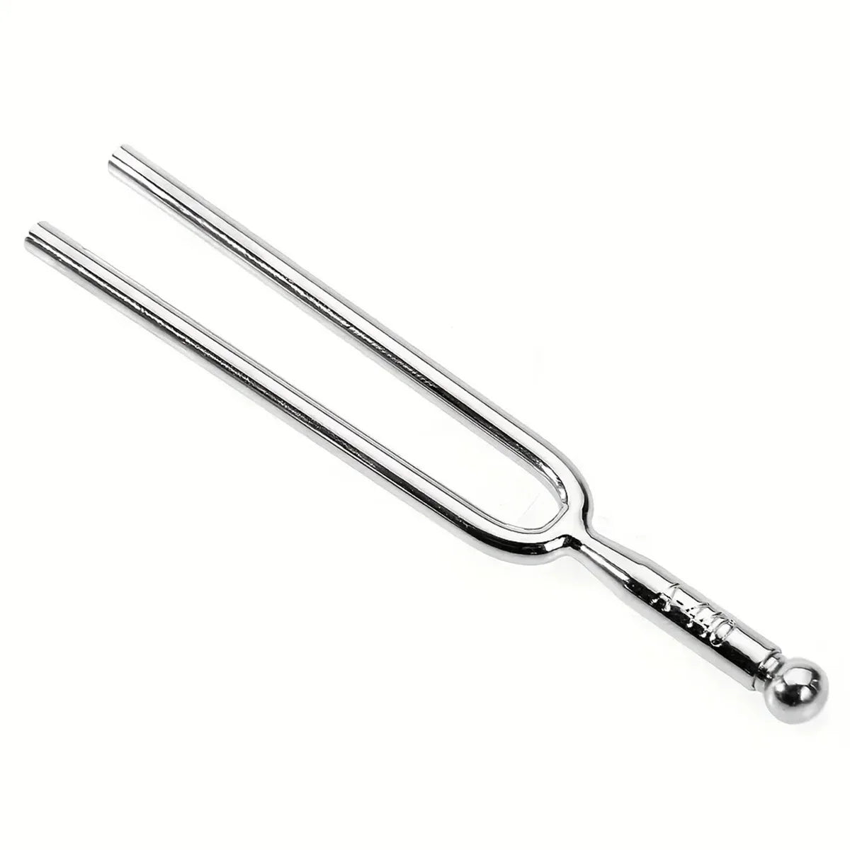 Silver metal tuning fork violin with two prongs and rounded handle tone tuner stainless steel instrument accessories gift