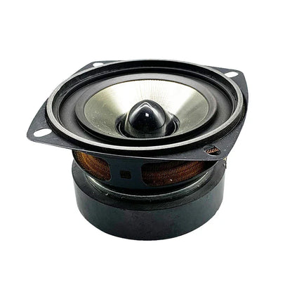 Black and silver 3 inch full range speaker unit with conical paper cone and rubber surround for home theater loudspeaker bookshelf use