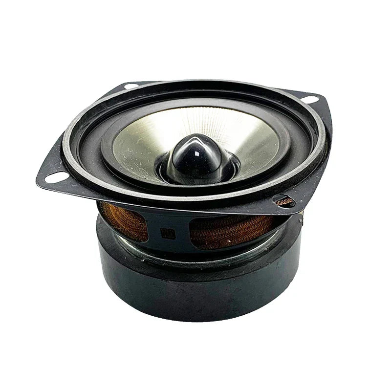 Black and silver 3 inch full range speaker unit with conical paper cone and rubber surround ohm 20w bullet for theater loudspeaker bookshelf