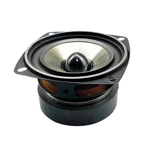 Black and silver 3 inch full range speaker unit with conical paper cone and rubber surround ohm 20w bullet for theater loudspeaker bookshelf