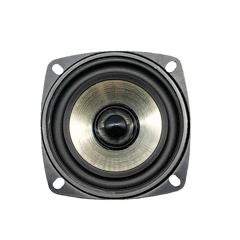 Black 3 inch full range speaker unit 4 ohm 20w bullet with metallic silver cone for theater loudspeaker bookshelf use