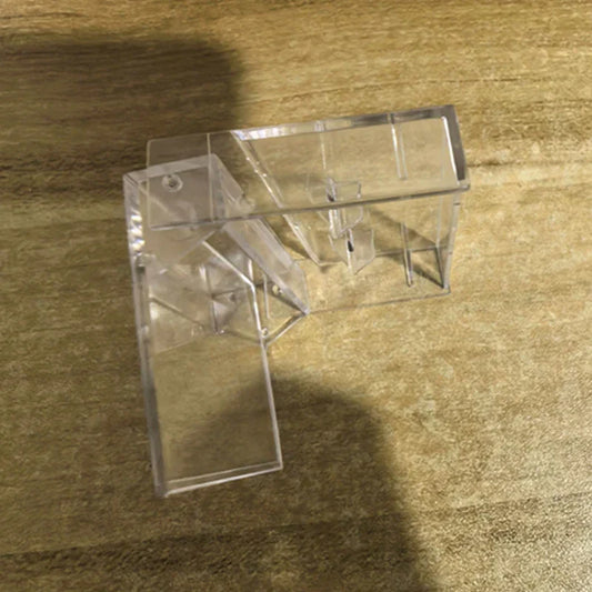 Clear plastic storage organizer with rectangular multi-compartment design for 1pcs mini interview tape interview machine cassette