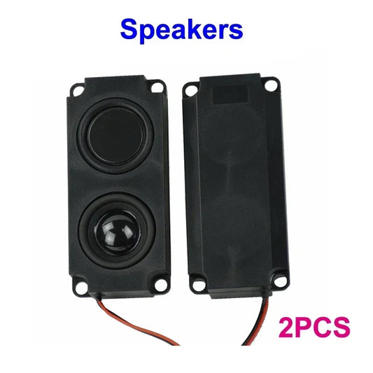 Black rectangular 2x10w full range mini speakers with matte finish wired for theater portable loudspeaker use