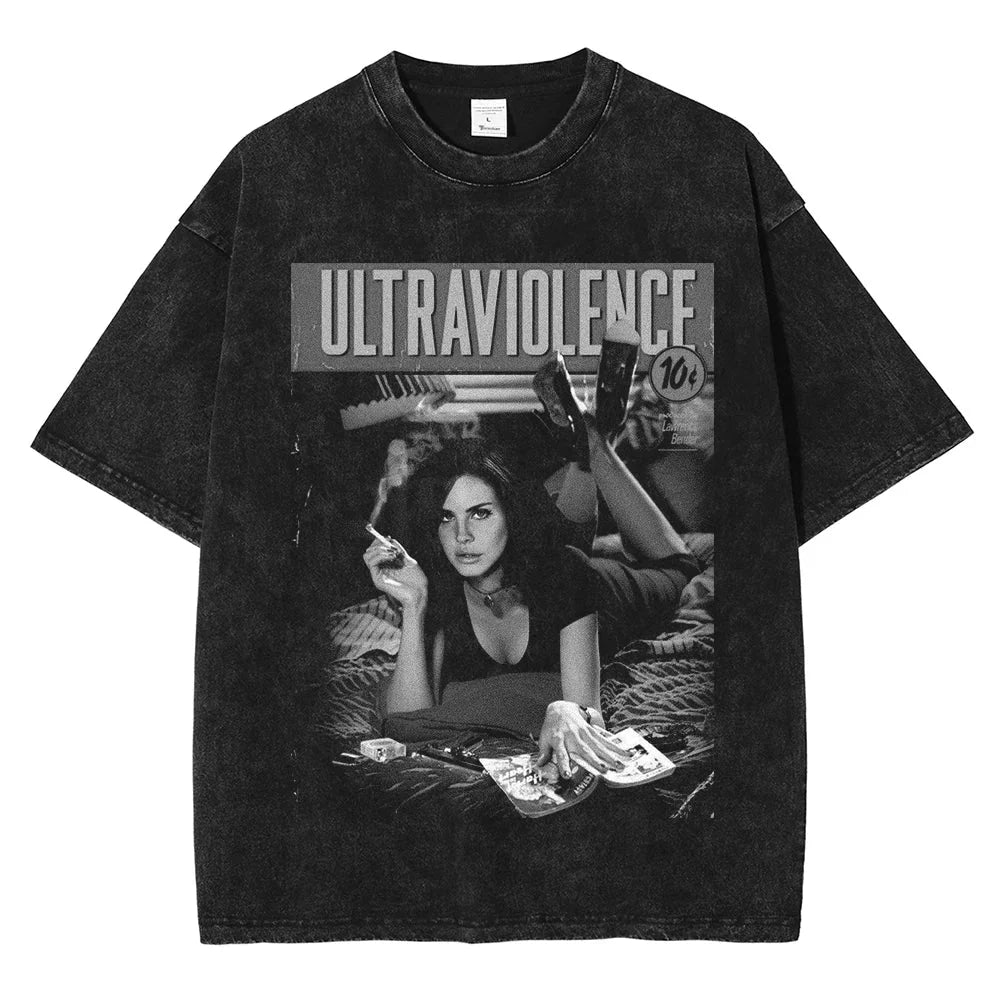 Black distressed cotton hop rapper graphic t-shirt men casual crew oversized short sleeve tee shirt streetwear