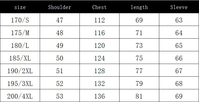 Size chart for 2024 hino men’s casual blazer harajuku outdoor jacket with truck logo spring for sizes s to 5xl
