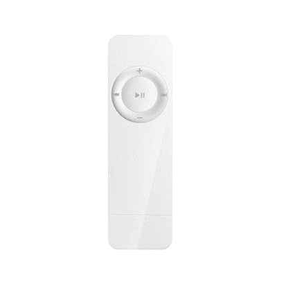 White rectangular 2025 mini mp3 player usb with circular control pad supports lossless sound music media player features