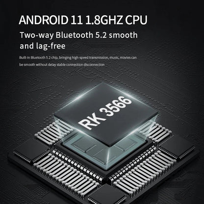 Black rectangular android 11 processor chip rk3566 on circuit board for 12 inch touch screen smart home background music panel