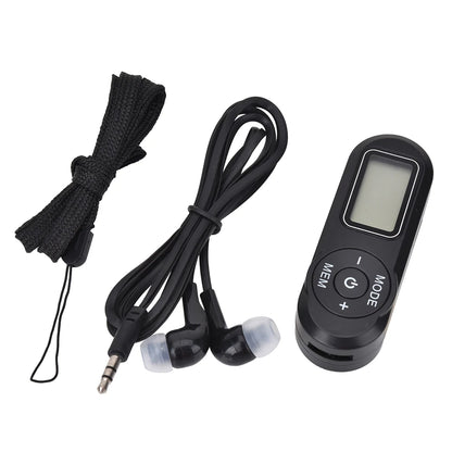 HanRongDa HRD-727 DSP FM Radio Portable Mini Design ABS Retro Digital Display Radio Portable LCD Display DSP FM Radio w/Earphone