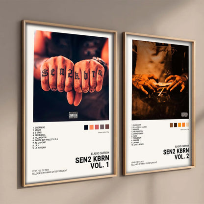 Nordic Pop Rapper Quevedo Poster Aesthetics Mora Feid Eladio Carrion Rauw AlejanDro Music Album Canvas Print Wall Art Room Decor