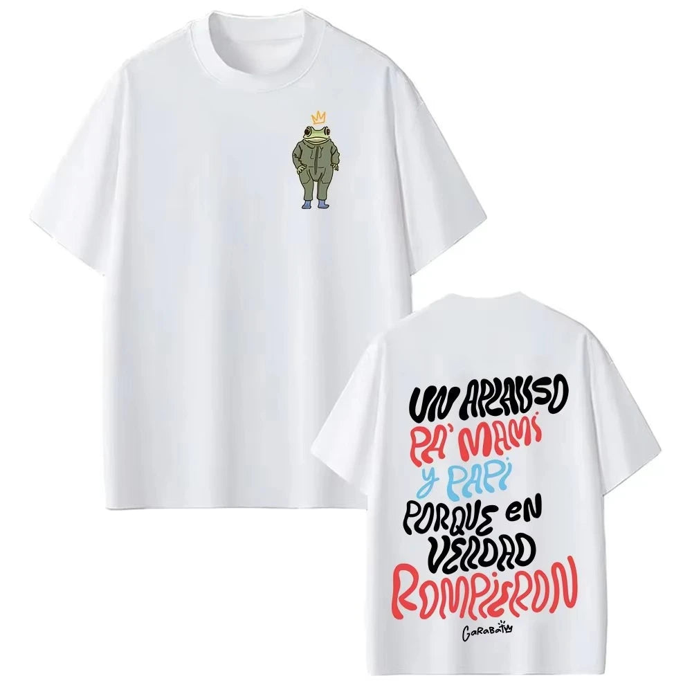 Rapper Bad Bunny Tour 2026 Album Merch T Shirt Debi Tirar Mas Fotos DTMF Fashion T-shirt Men Hip Hop Pop Music Short Sleeve Top