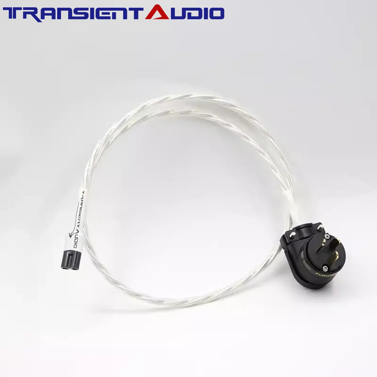 7NOCC Audiophile-grade audio power cord featuring single-crystal copper with silver plating and an mini8-shaped tail connector