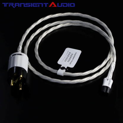 7NOCC Audiophile-grade audio power cord featuring single-crystal copper with silver plating and an mini8-shaped tail connector