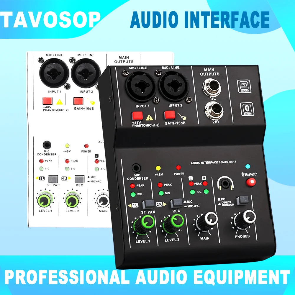 Professional TEYUN Q12M 2Channels Audio Mixer sound console mini USB Audio Interface card MIXER for PC Guitar Recording Studio