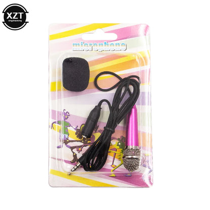Newest Mini Jack 3.5mm Studio Lavalier Professional Microphone Handheld Mic for Computer for iPhone ipad karaoke