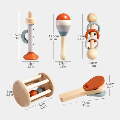 Baby Music Toys Montessori Wooden Toys Child Percussion Instruments Early Educational Toys Birthday Gifts for Toddlers Girl Boy