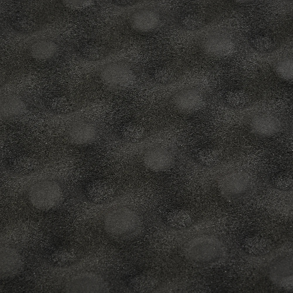 Black textured 2cm car sound deadener pad with raised circular indentations for car acoustic thermal insulation