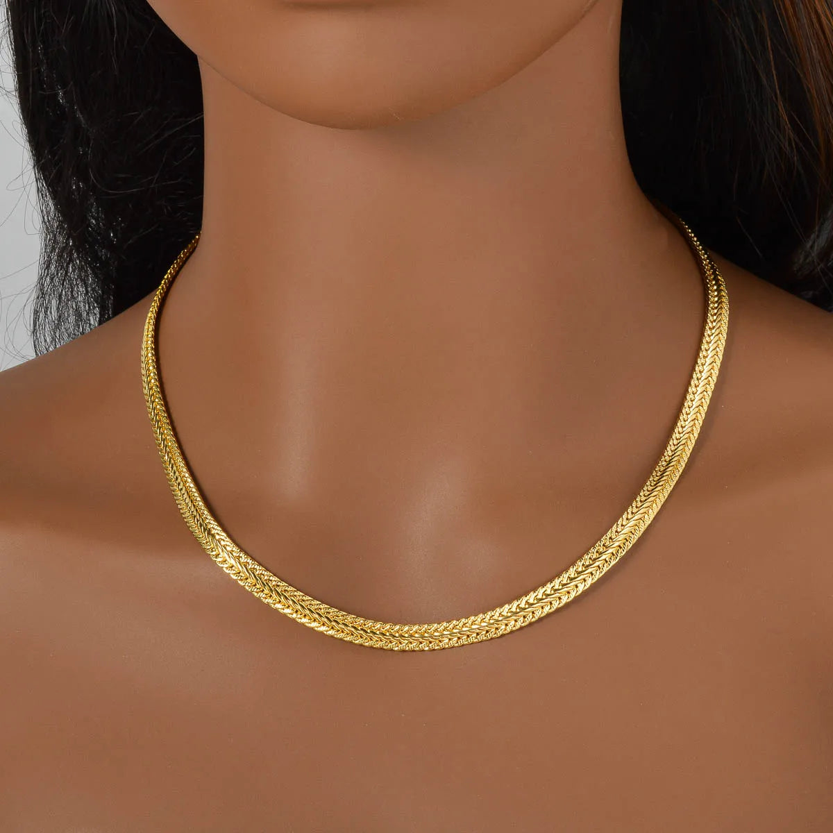 Hip Hop Chain Neck Choker Jewelry for Men Boy 18k Gold Plated Minimalist Long Necklace Italian Man Birthday Party Gift Wholesale