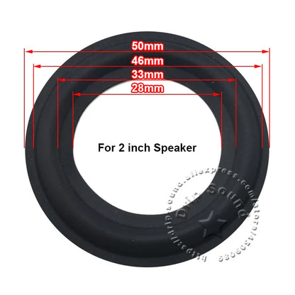 Black rubber edge ring woofer for 2 inch speaker woofer repair surround and surround circle replacement parts
