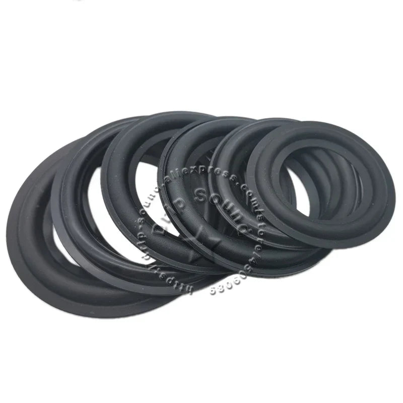 Black rubber circular edge ring woofer repair surround and surround circle replacement for 2 to 3 inch speakers