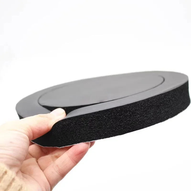 Black circular bass ring foam made of soundproof cotton speaker material for car door soundproof and insulation use