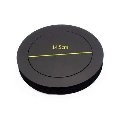 Black circular car door soundproof cotton speaker bass ring foam woofer pad with matte finish and textured concentric rings