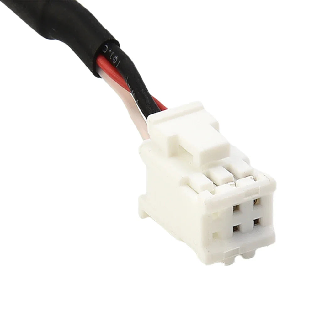 White plastic electrical connector with black and red wires for car usb cable usb extension cable car radio stereo use