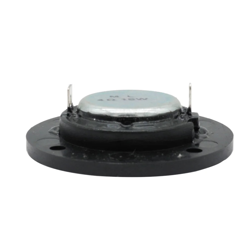 Black circular tweeter speaker super with silver metallic top plate and speaker silk membrane for mini loudspeaker diy use