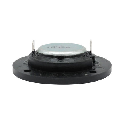 Black circular tweeter speaker super with silver metallic top plate and speaker silk membrane for mini loudspeaker diy use
