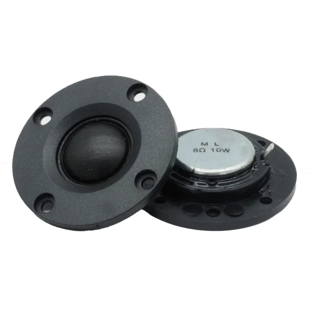 Black 52mm round tweeter speakers silk membrane with 8 ohm 10w metallic center for diy bluetooth hifi loudspeaker