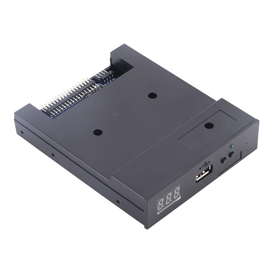 Black plastic 3.5 usb 2.0 external hard drive enclosure with digital display and multiple ports for ufa1m44-100 usb emulator simulation musical keyboard
