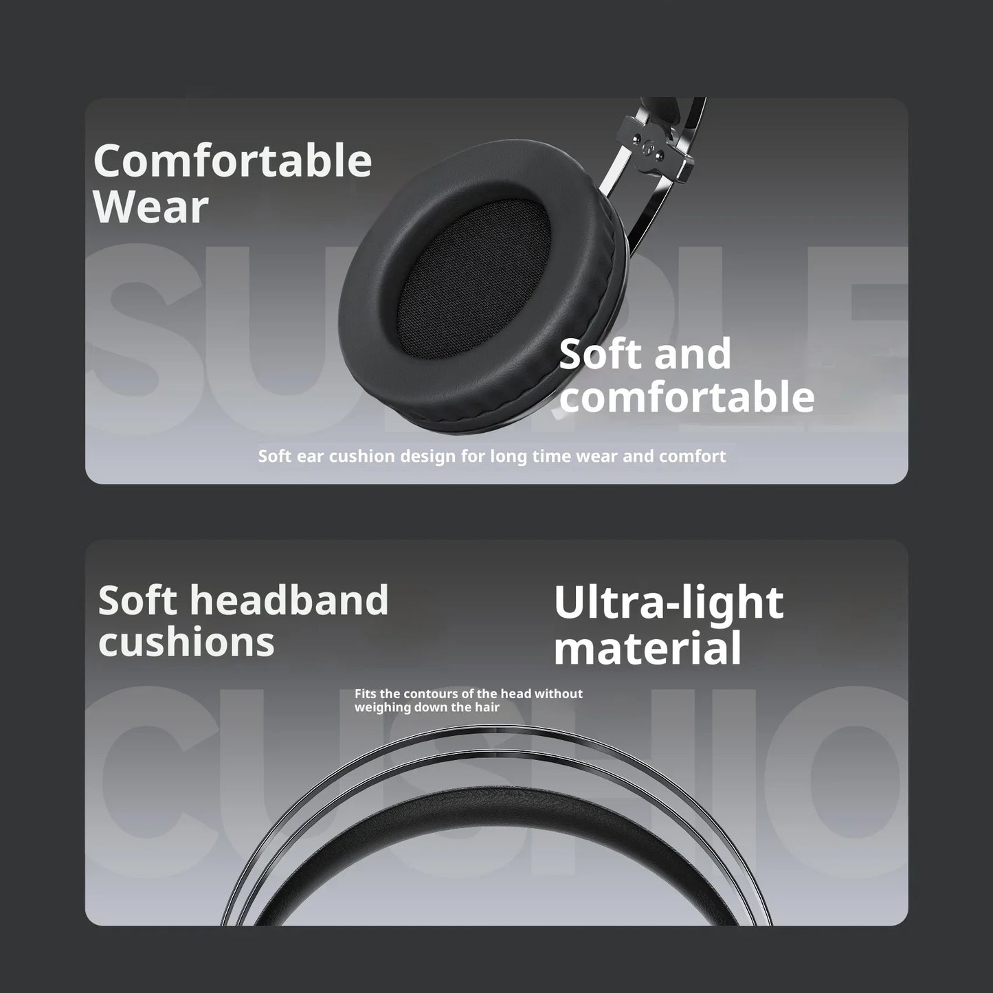 Black over-ear 3.5mm wired professional monitoring headphones with soft cushioned ear pads for ear monitor music use