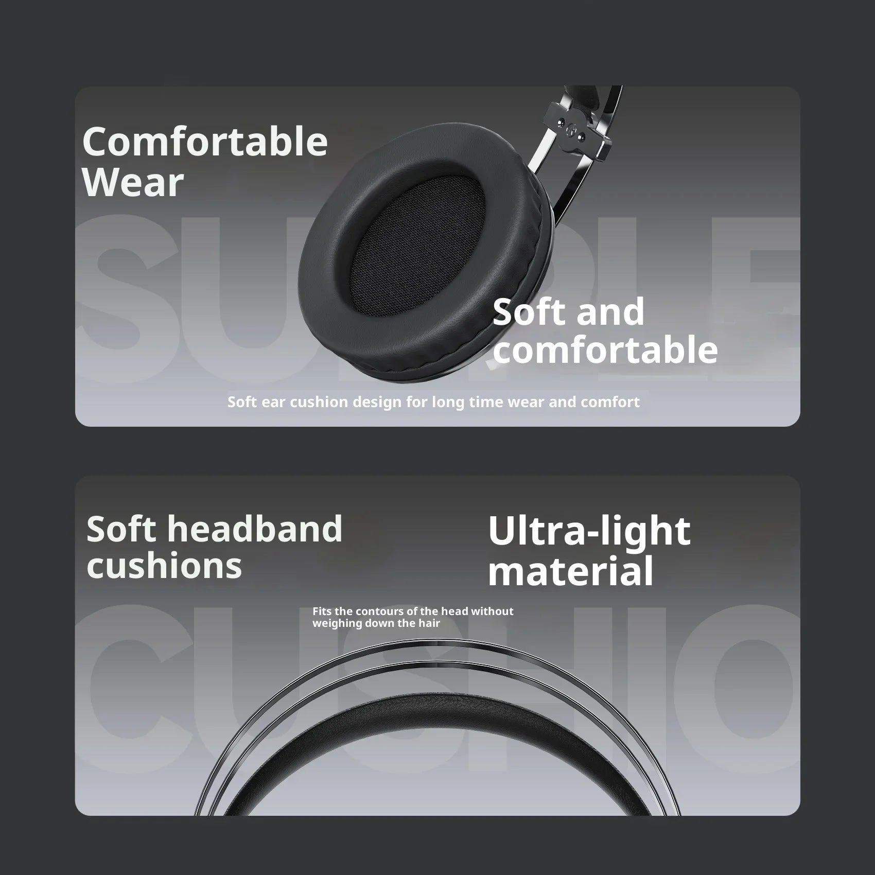 Black over-ear 3.5mm wired professional monitoring headphones with soft cushioned ear pads for ear monitor music use