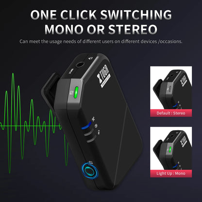 2.4G Professional Wireless In Ear Monitor System J02S for Studio Band Rehearsal Live Performance Concert Pocket Monitor System