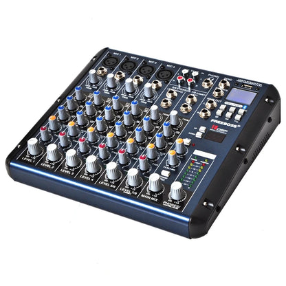 FREEBOSS 6 8 Channels Mixing Console 2 Stereo 16 DSP Professional Audio Mixer USB Record Bluetooth DJ Karaoke Sound Table SMR6/8