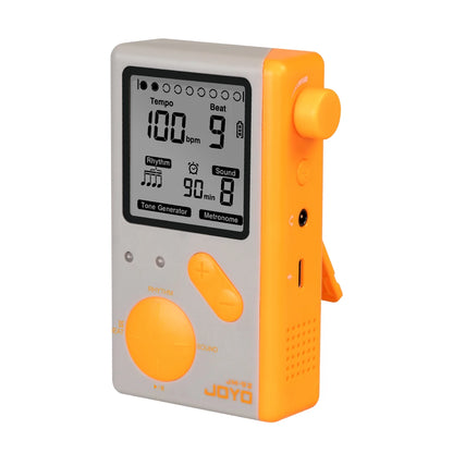 JOYO JM-92 Digital Metronome 9 Rhythms 8 Sounds LED Screen Guitar Bass Electronic Metronome with Countdown Function
