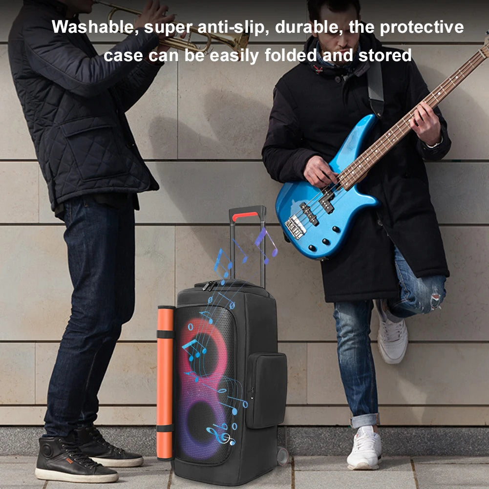 Portable Speaker Dust Case with Mic Pocket For JBL PARTYBOX 310 320 520 710 Speaker Storage Bag Party Speaker Carry Case Cover