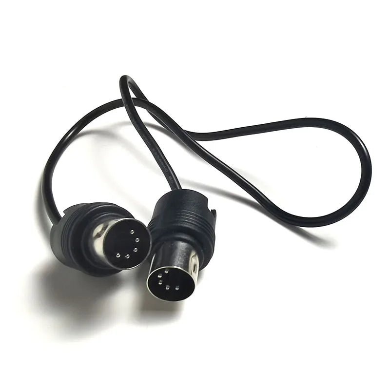 Black 360° guitar midi audio professional instrument cable with male and female 9-pin d-sub connectors cable keyboard adapter