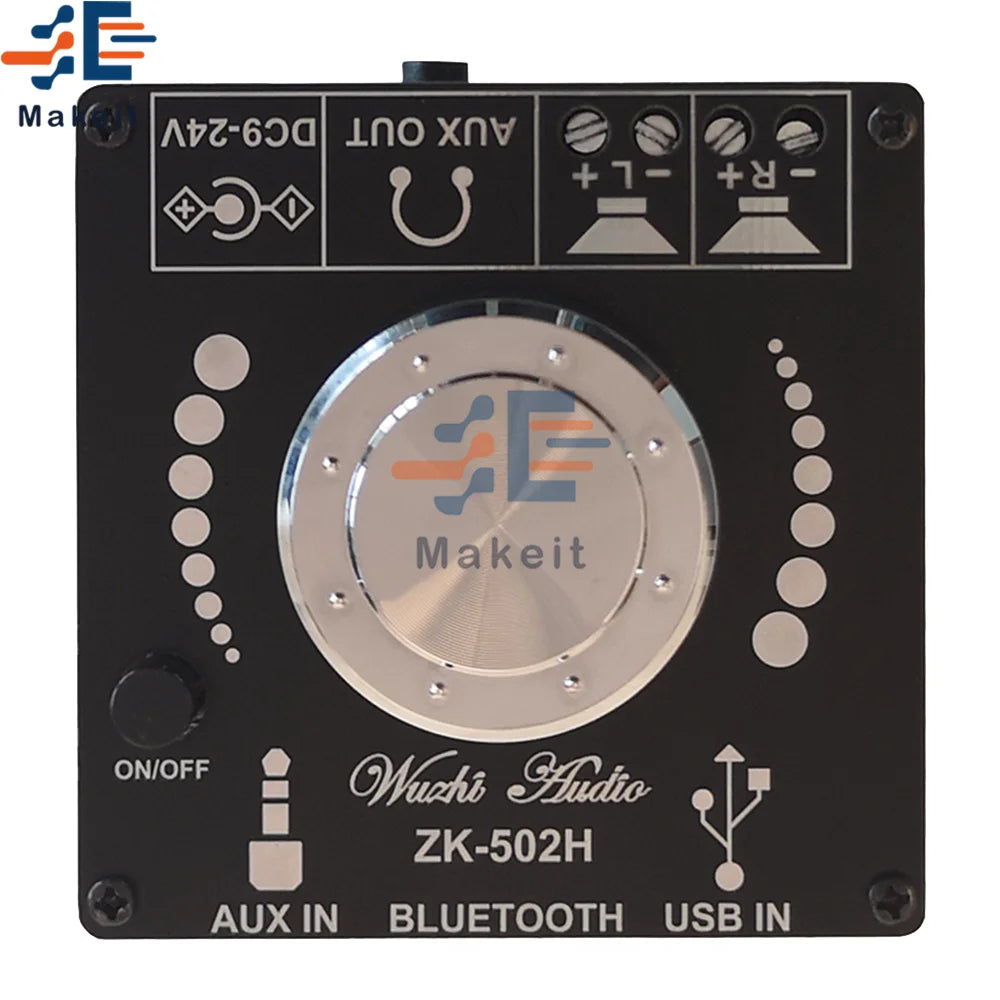 ZK-502H TPA3116D2 HIFI 2x50W stereo bluetooth 5.0 class d audio power amplifier board module sound equipment home music diy kit