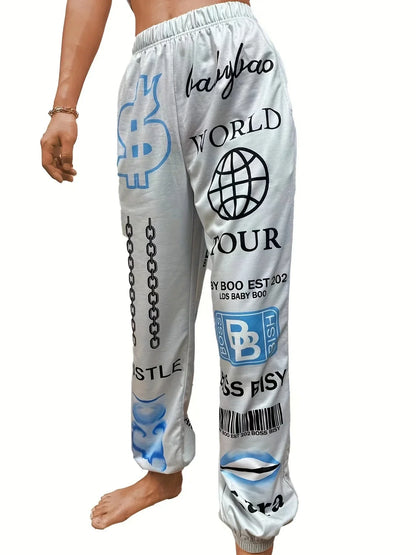 Hip-hop Graphic Sweatpants Women's Jogger Trousers Harajuku High Waist Loose Casual Pants Sweatpants Women Pants Women