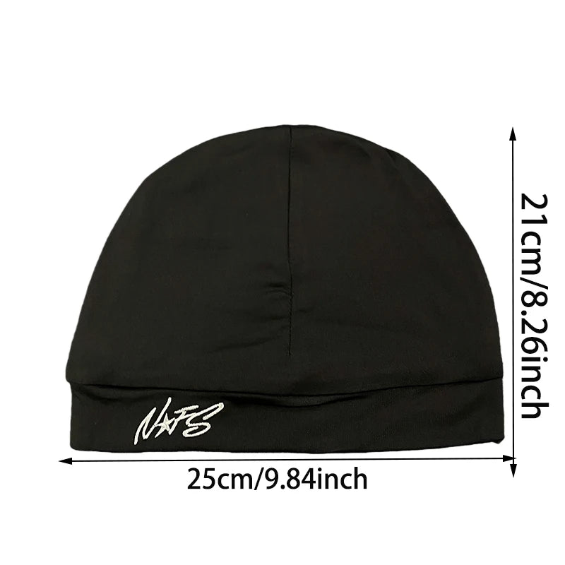 1Pc Retro Hip-Hop Letter Embroidery Pullover Hat Trendy Casual Versatile Fashionable Dressing Item for Streetwear