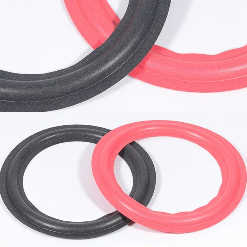 Black and pink rubber speaker foam surround subwoofer gaskets for 4 to 12inch speaker foam improve sound quality