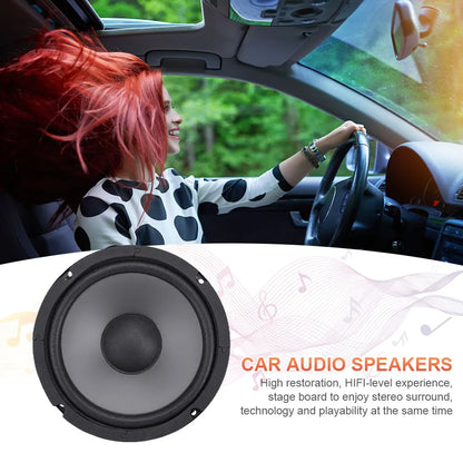 Black car hifi coaxial speaker with gray cone and black surround for universal 4 5 6.5 inch car audio use