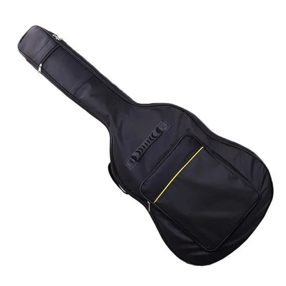 Black dunlop 41 inch acoustic guitar bag with waterproof rip-stop oxford nylon double straps padded design