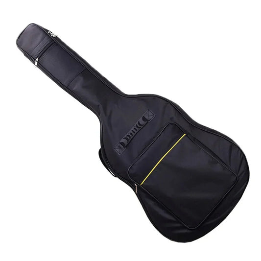 Black dunlop 41 inch acoustic guitar bag with waterproof rip-stop oxford nylon double straps padded design