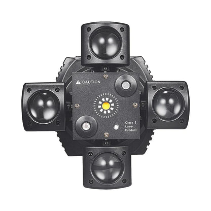 Black rugged 48w 4 arm party effect light with flash rgbw beam 4in1 dj moving head for disco and christmas use