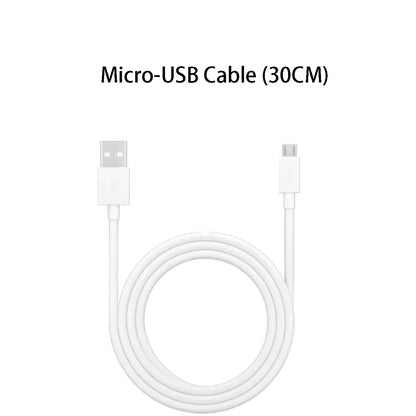 White micro-usb cable 30cm for voice recording button and recordable sound recorder birthday diy gift use