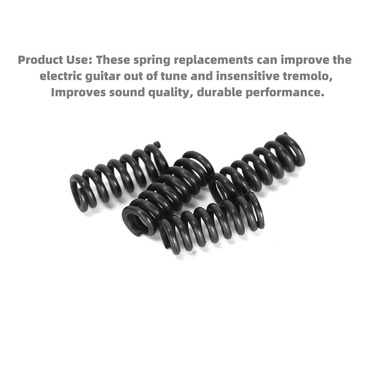 Black metal tension spring 10x4mm for electric guitar vibrato arm compatible with fender stratocaster pack of 4